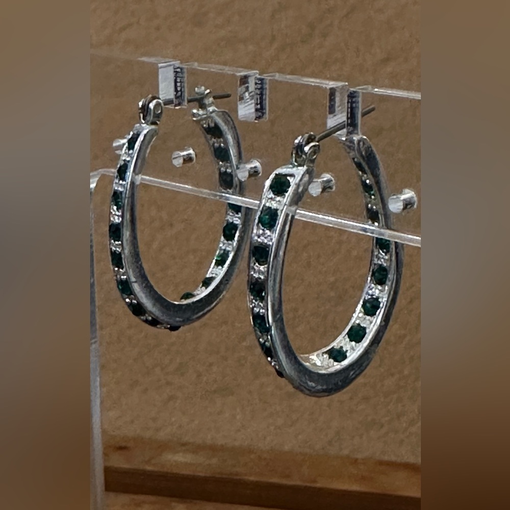 Set of two Inside Outside Hoop Earrings